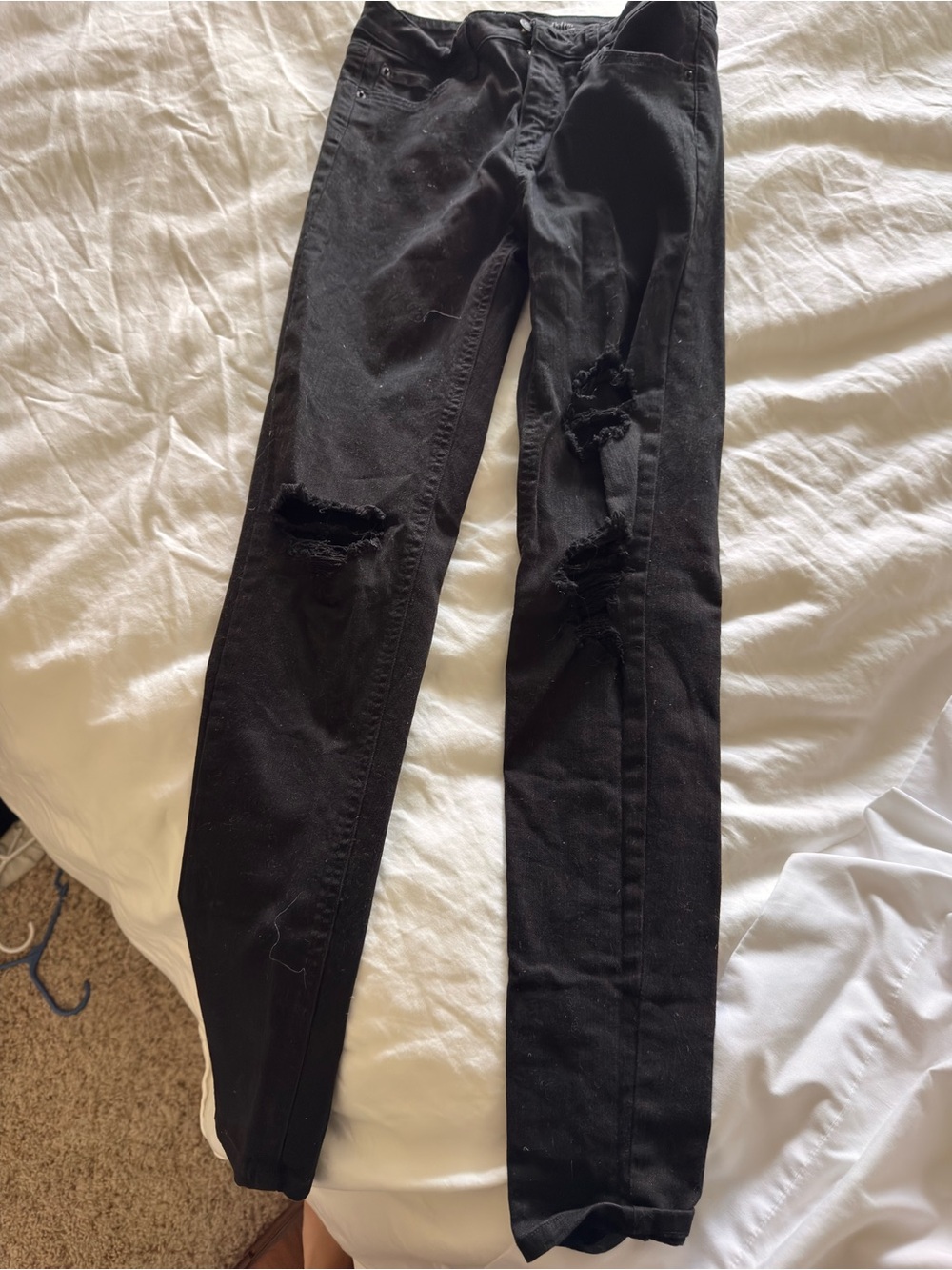 wild fable Black Ripped Skinny Jeans